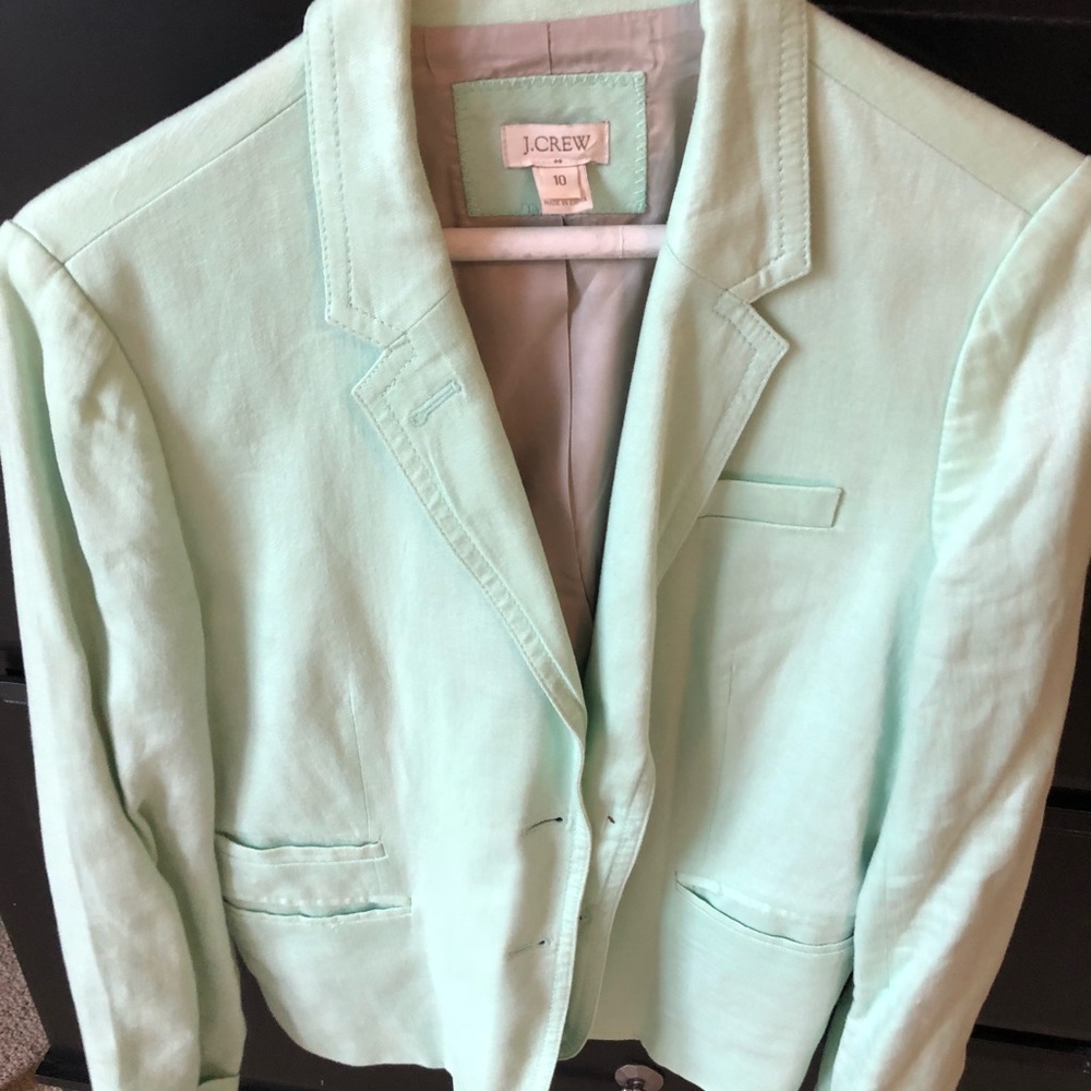 J Crew Mint Blazer